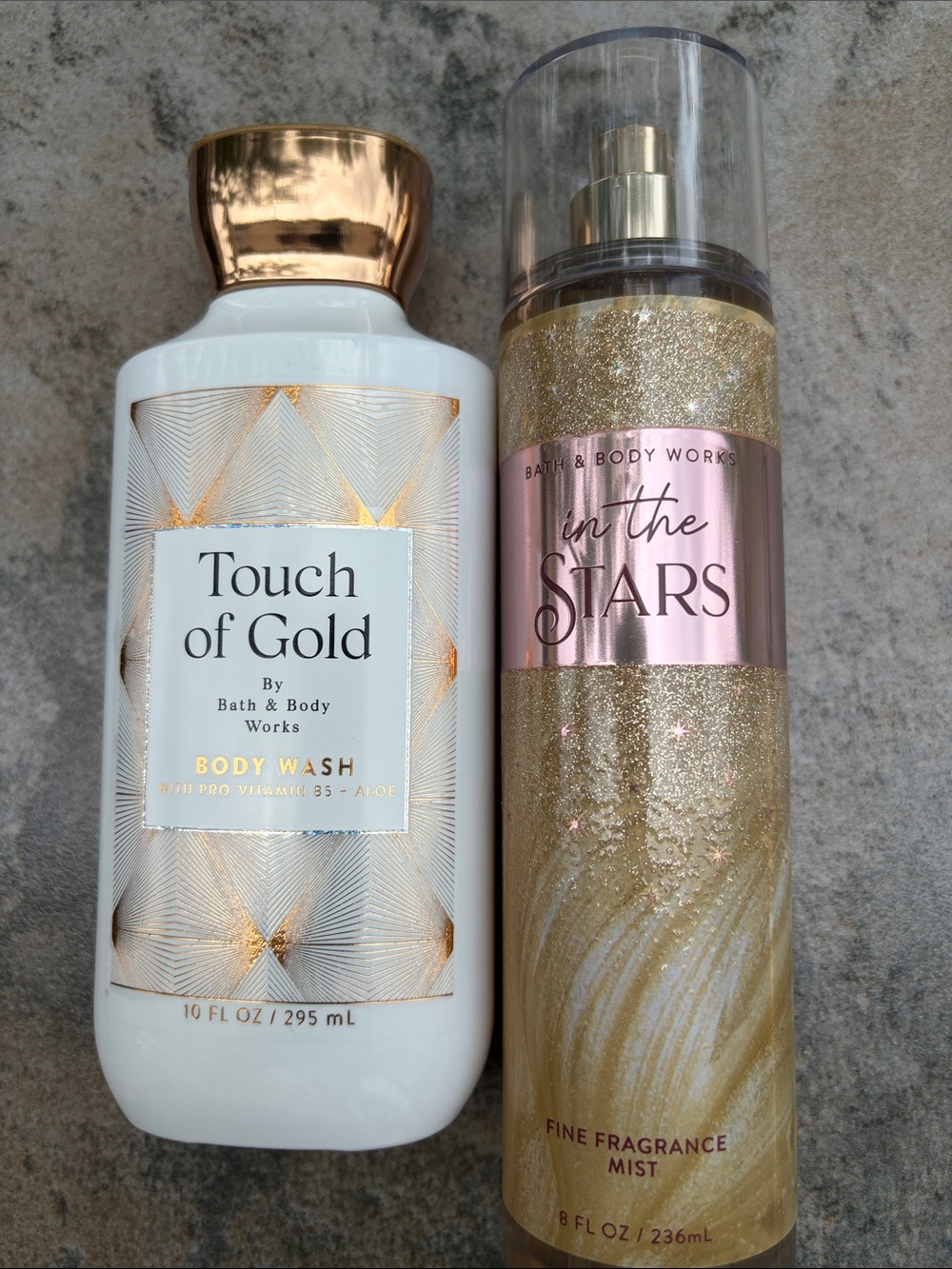 BNWT Touch of Gold Body Wash and In The Stars Layerable Fine Fragrance Mist